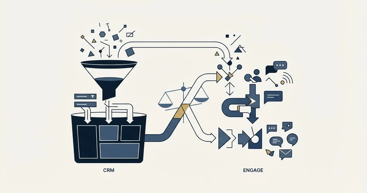 Editorial illustration for Attio vs Humanlinker