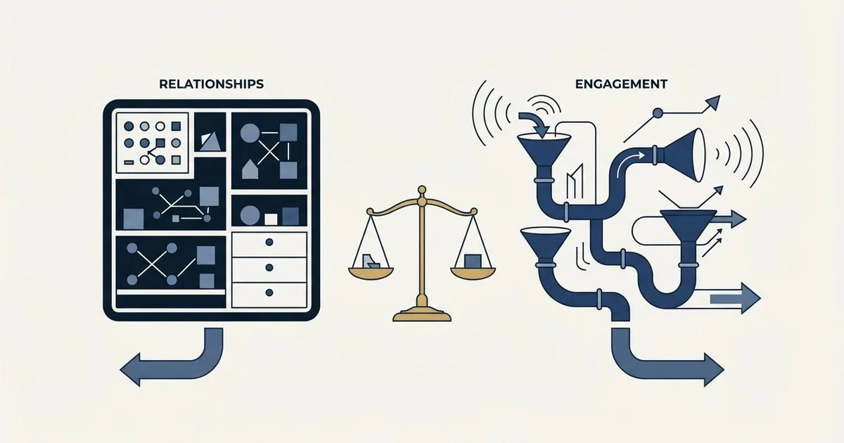 Editorial illustration for Attio vs JustCall