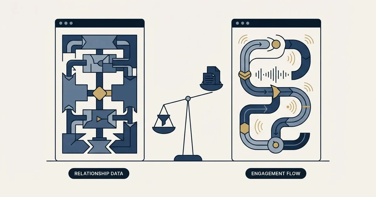 Editorial illustration for Attio vs Koncert