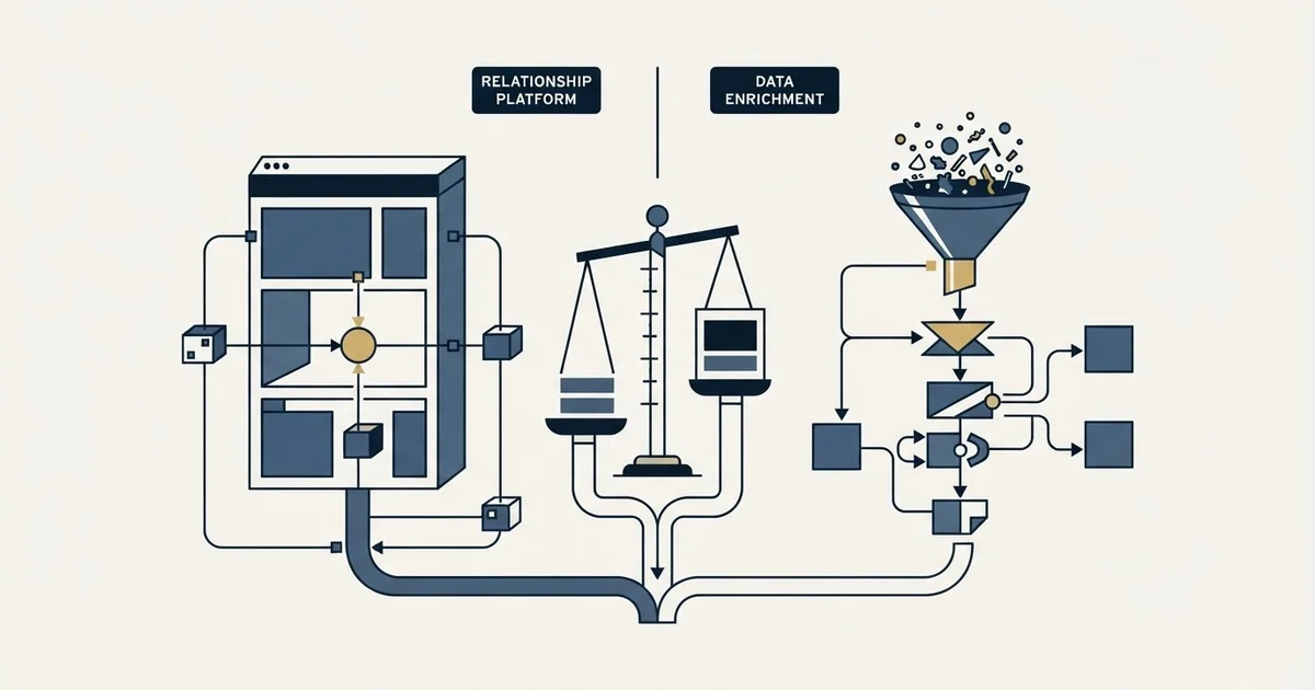 Editorial illustration for Attio vs Lead411