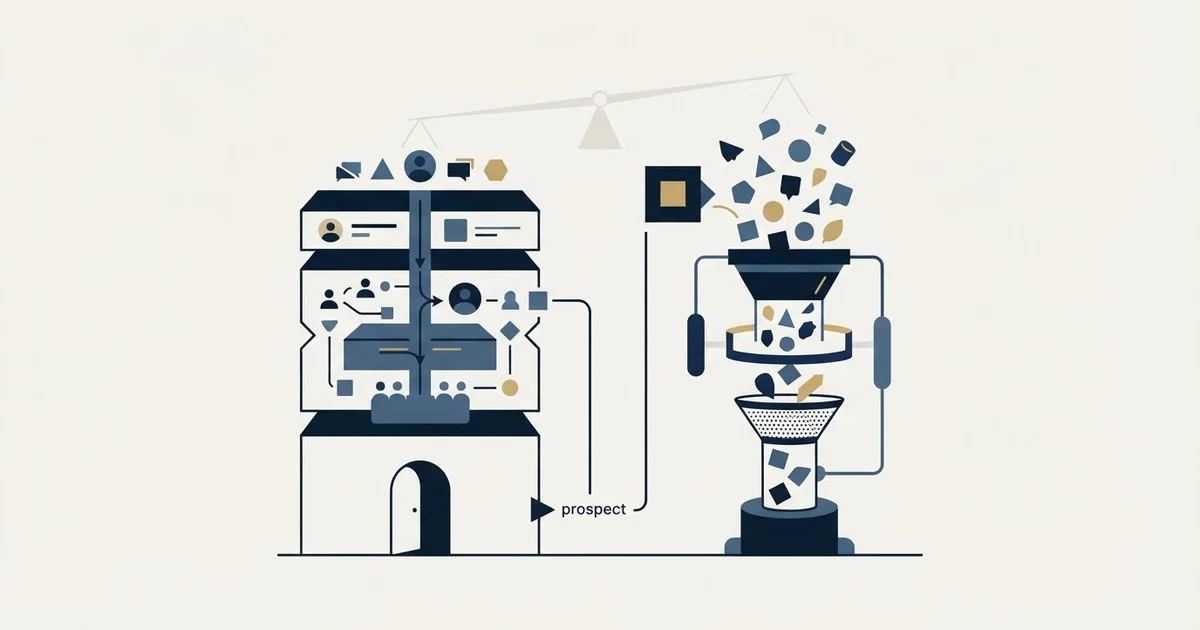 Editorial illustration for Attio vs LeadIQ