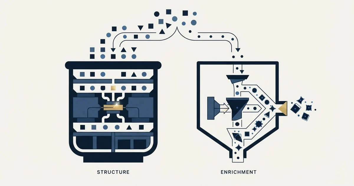 Editorial illustration for Attio vs LeadMagic