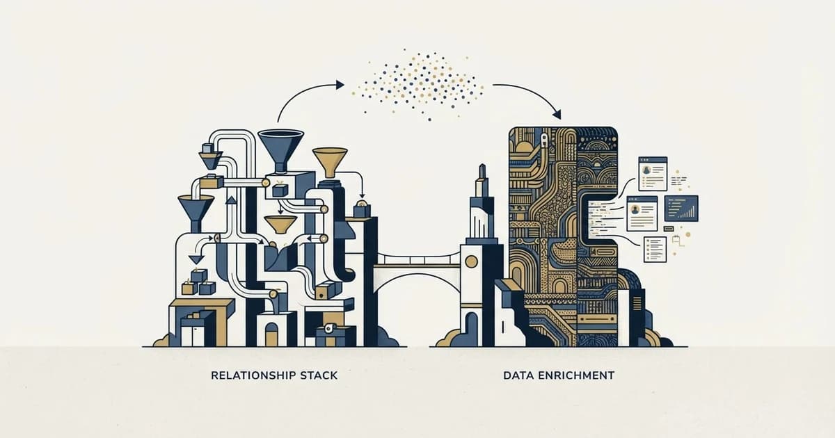 Editorial illustration for Attio vs People Data Labs