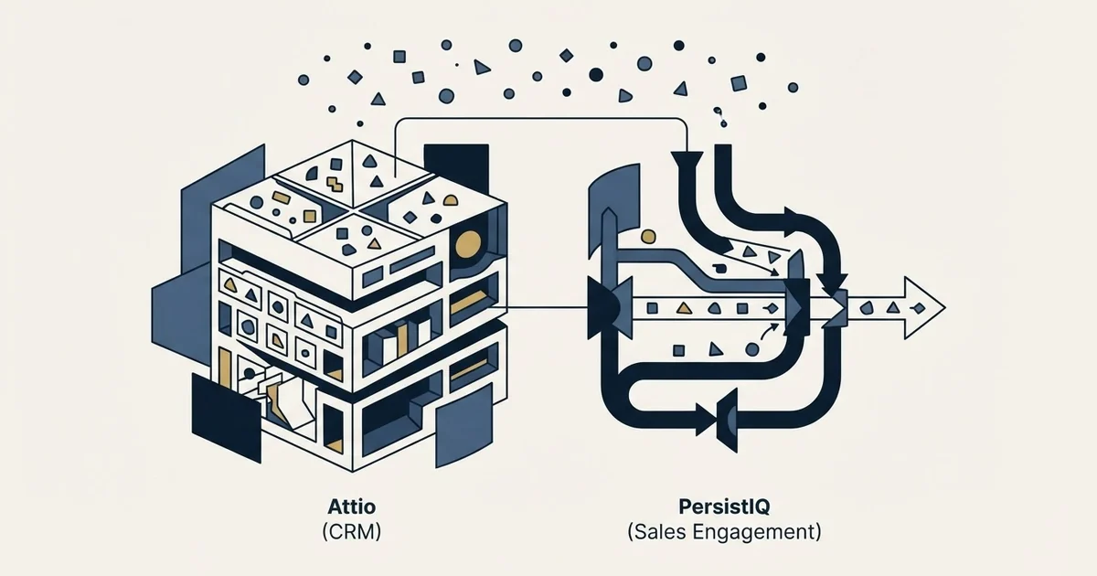 Editorial illustration for Attio vs PersistIQ