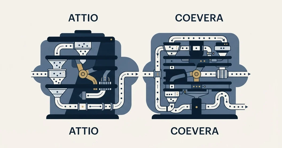 Editorial illustration for Attio vs Coevera