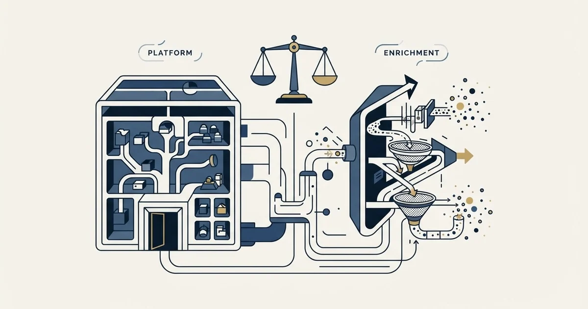 Editorial illustration for Attio vs Prospeo