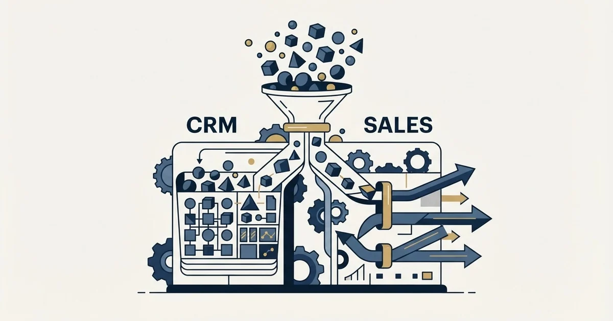 Editorial illustration for Attio vs Salesforge