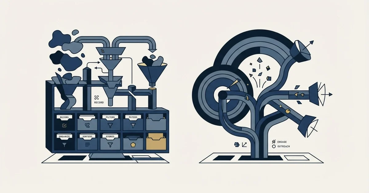 Editorial illustration for Attio vs Salesloft