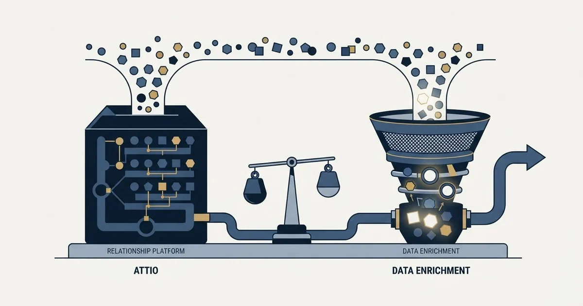 Editorial illustration for Attio vs VoilaNorbert