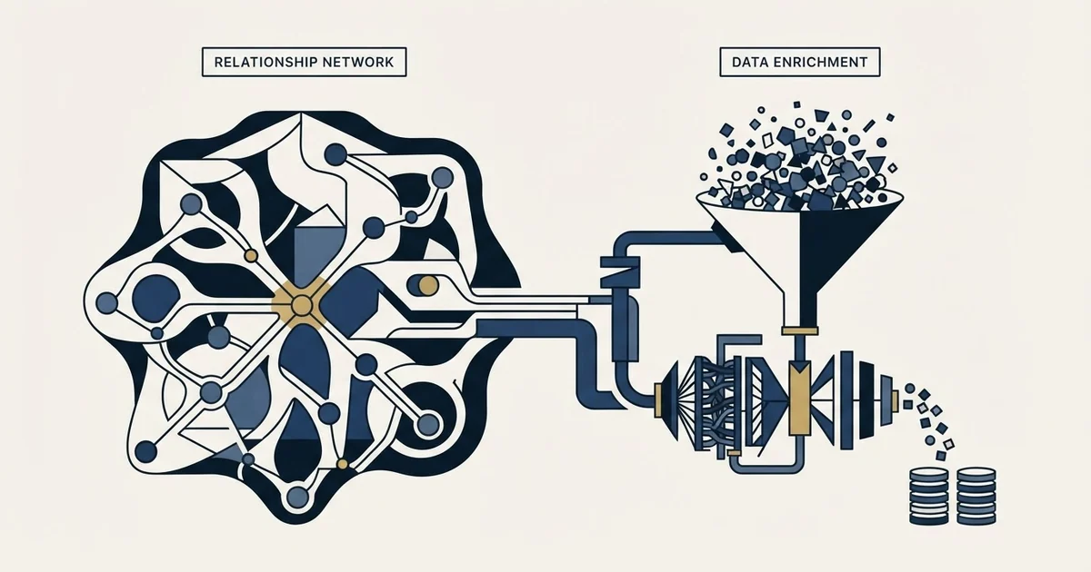 Editorial illustration for Attio vs ZoomInfo
