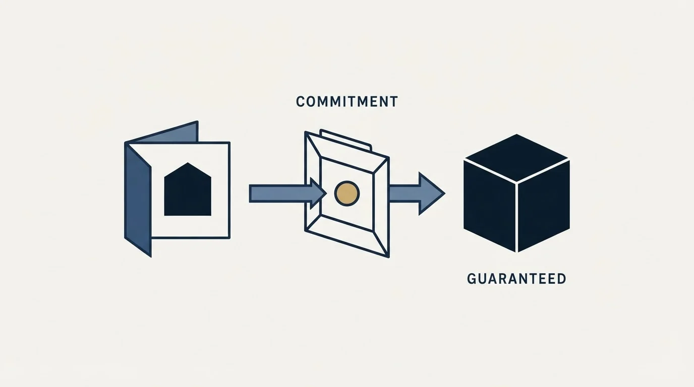 Section illustration: What "guaranteed" is doing in that sentence