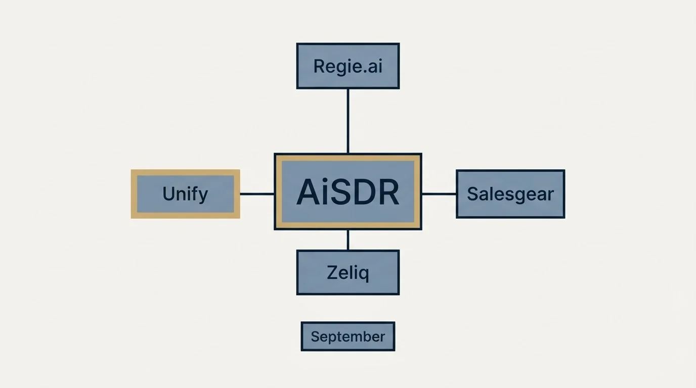 Schematic: Final Recommendation (AiSDR, Regie.ai, Salesgear, Zeliq)