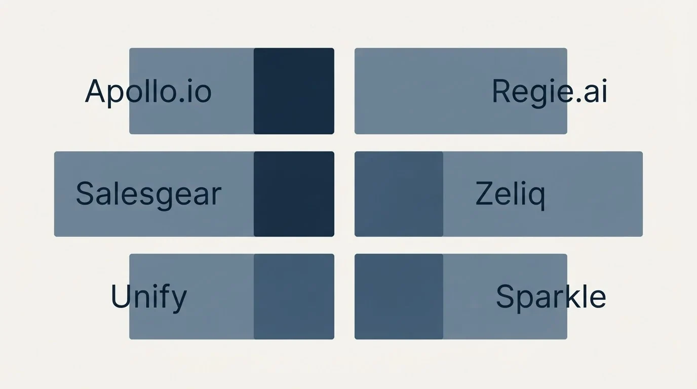 Schematic: Final Recommendation (Apollo.io, Regie.ai, Salesgear, Zeliq)