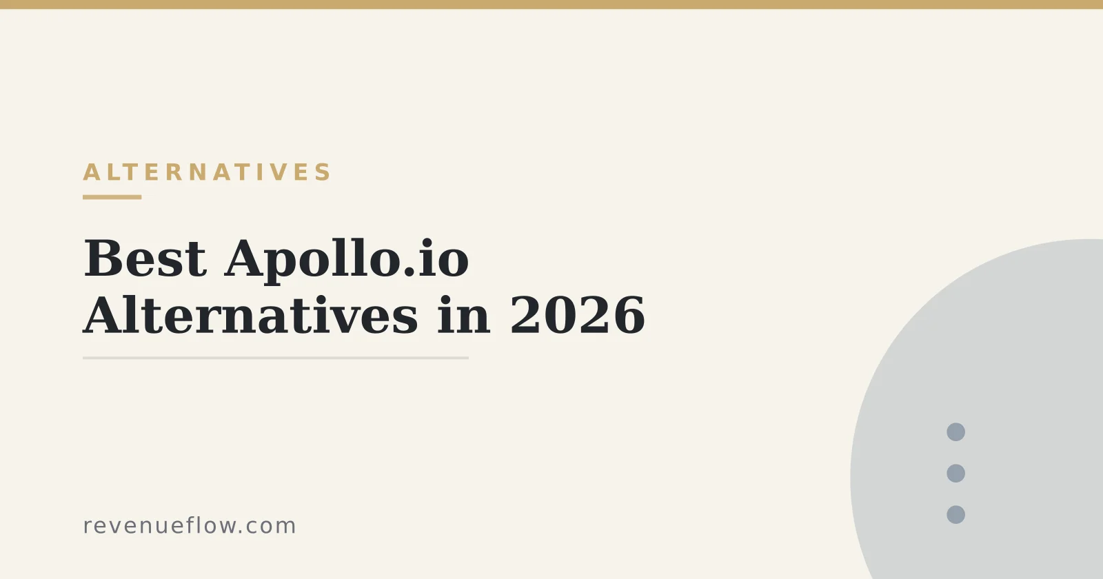 Branded cover: Best Apollo.io Alternatives in 2026
