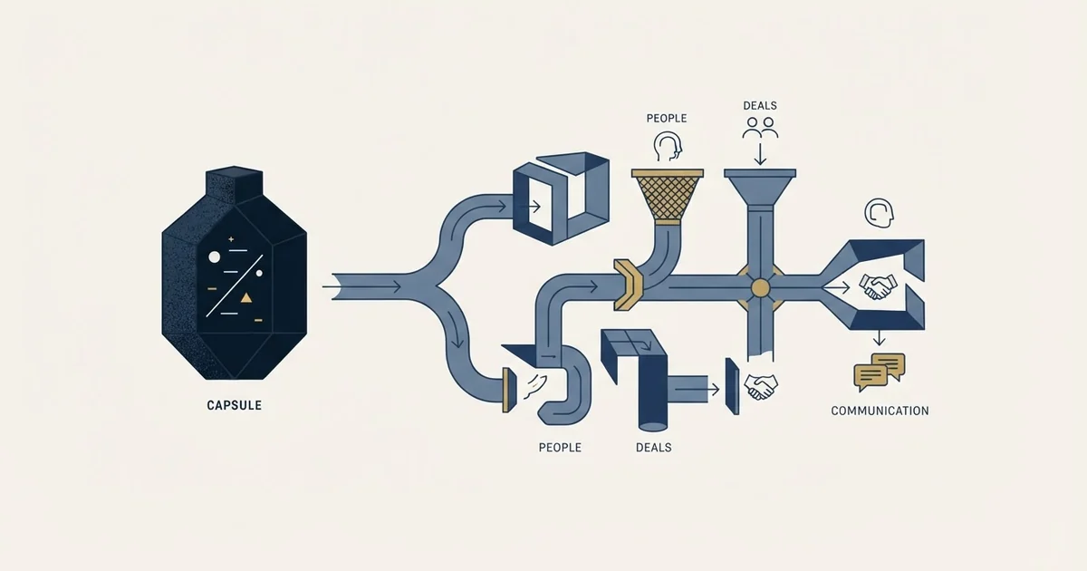 Editorial illustration for Best Capsule CRM Alternatives in