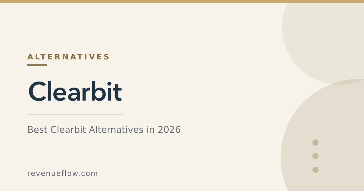 Branded cover: Best Clearbit Alternatives in 2026