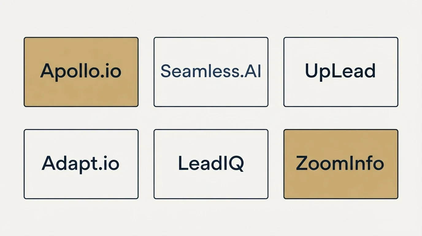 Schematic: Final Recommendation (Apollo.io, Seamless.AI, UpLead, Adapt.io)