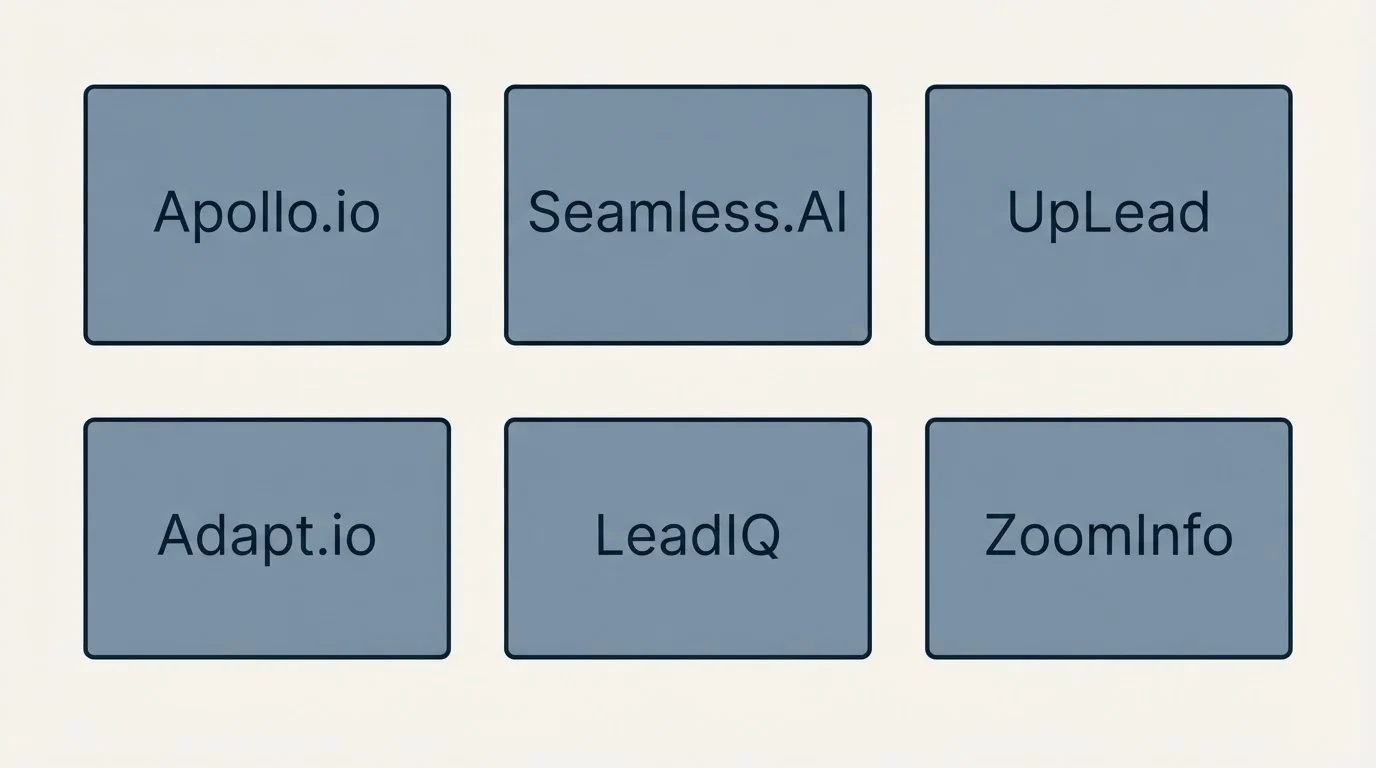Schematic: Final Recommendation (Apollo.io, Seamless.AI, UpLead, Adapt.io)