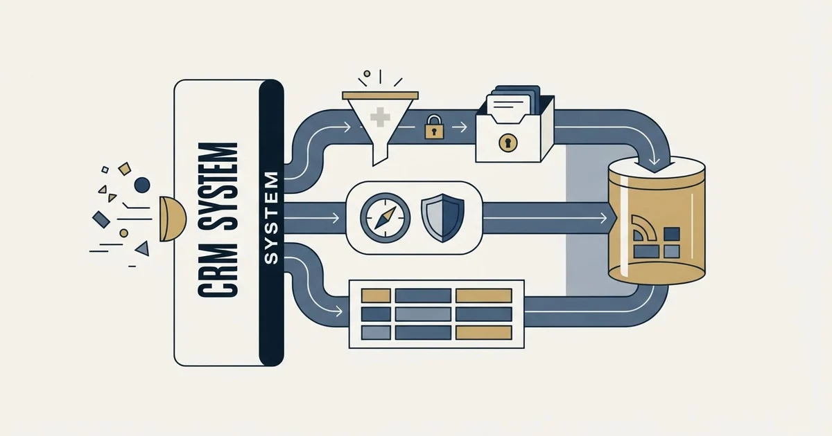 Editorial illustration for CRM for Medical Sales
