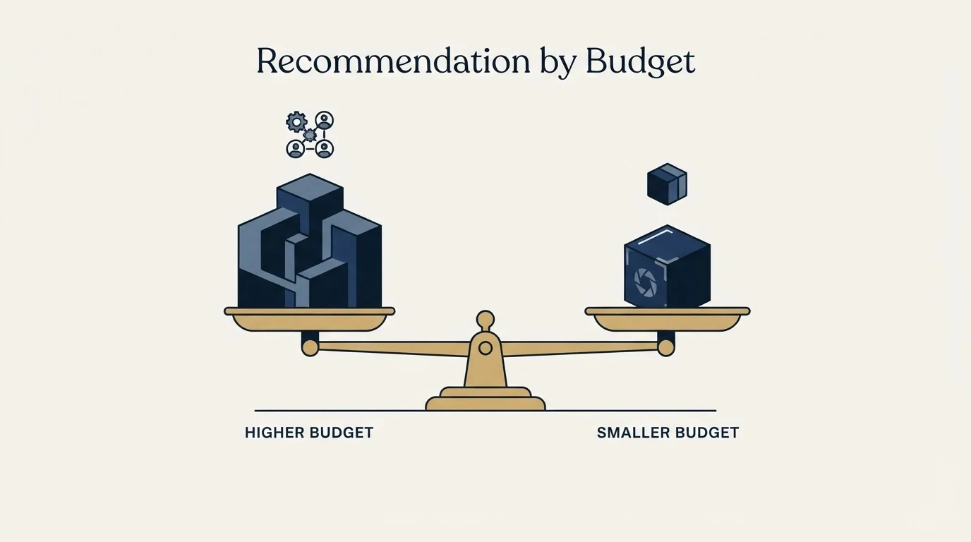 Section illustration: Recommendation by Budget