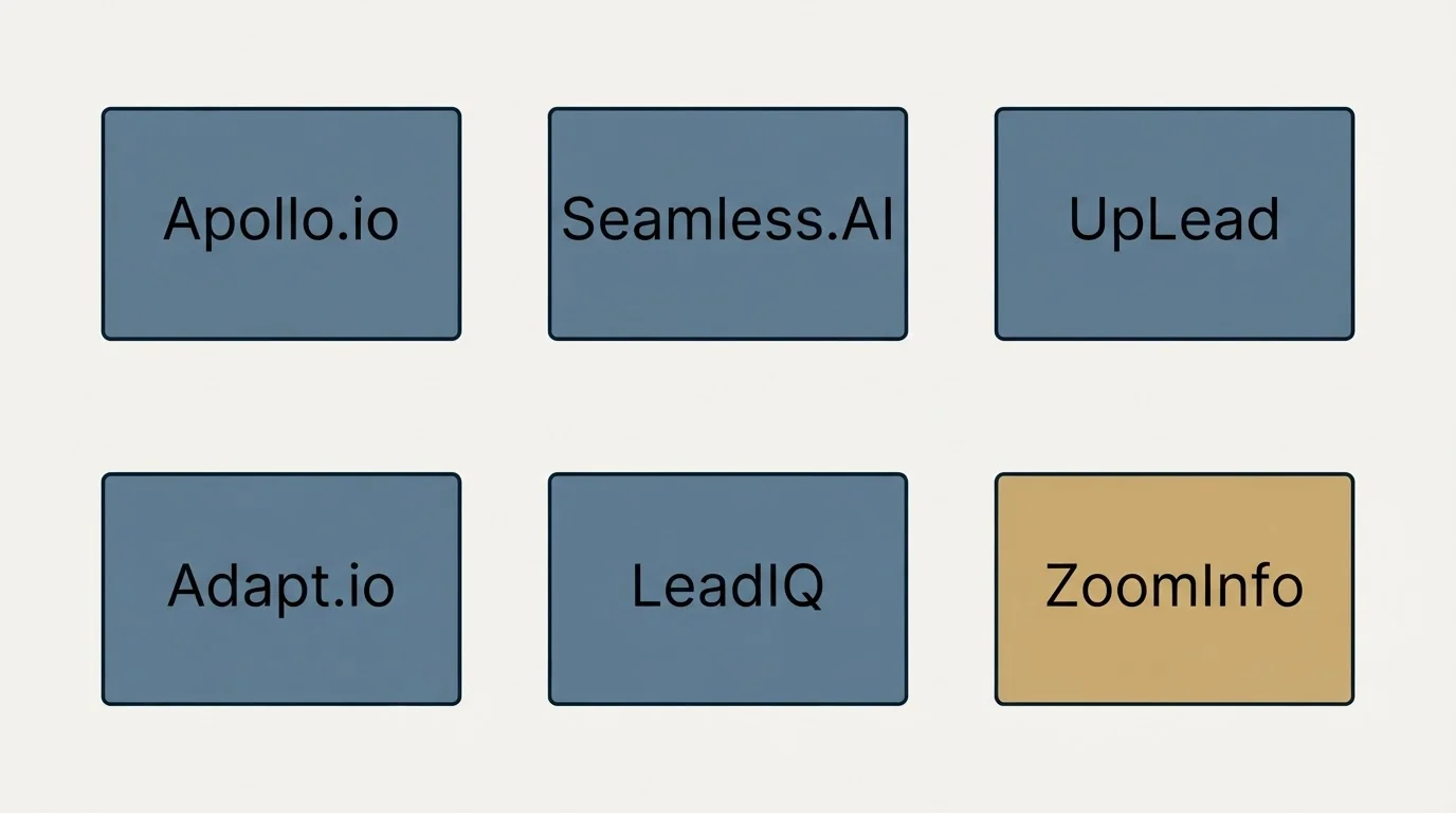 Schematic: Final Recommendation (Apollo.io, Seamless.AI, UpLead, Adapt.io)