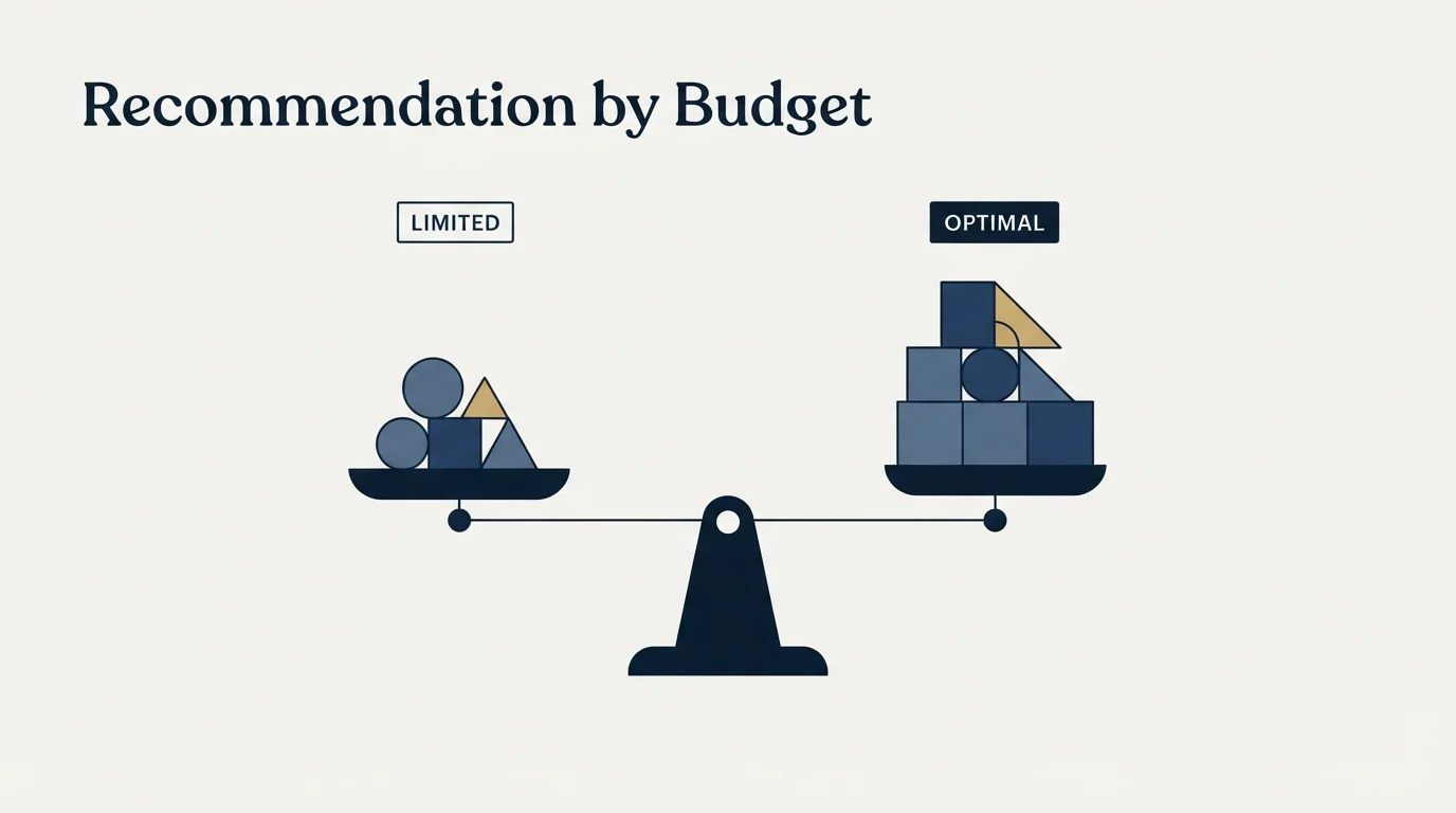 Section illustration: Recommendation by Budget