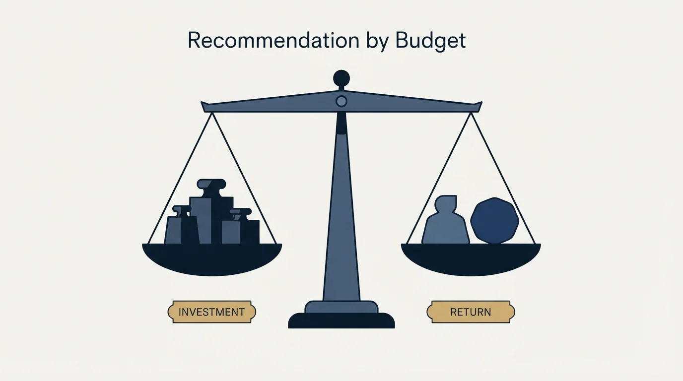 Section illustration: Recommendation by Budget