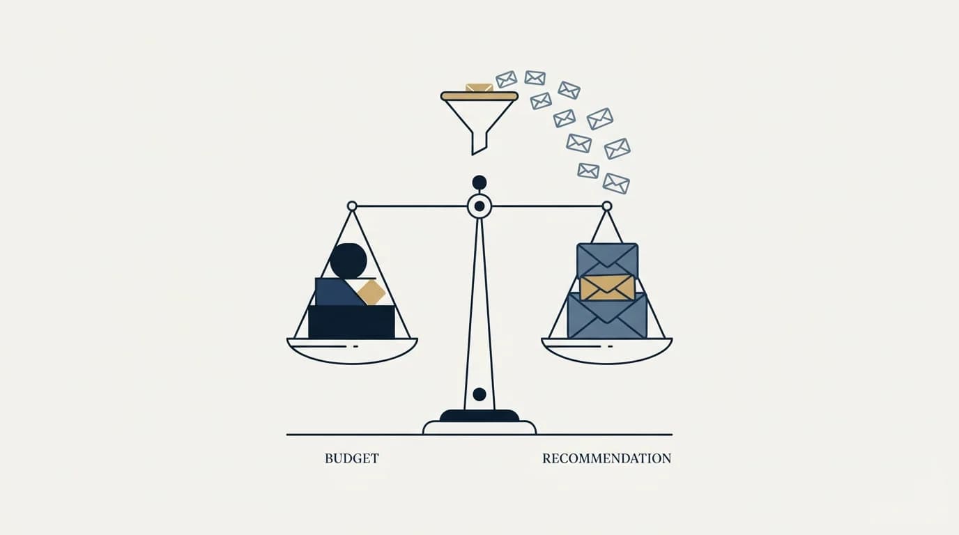 Section illustration: Recommendation by Budget