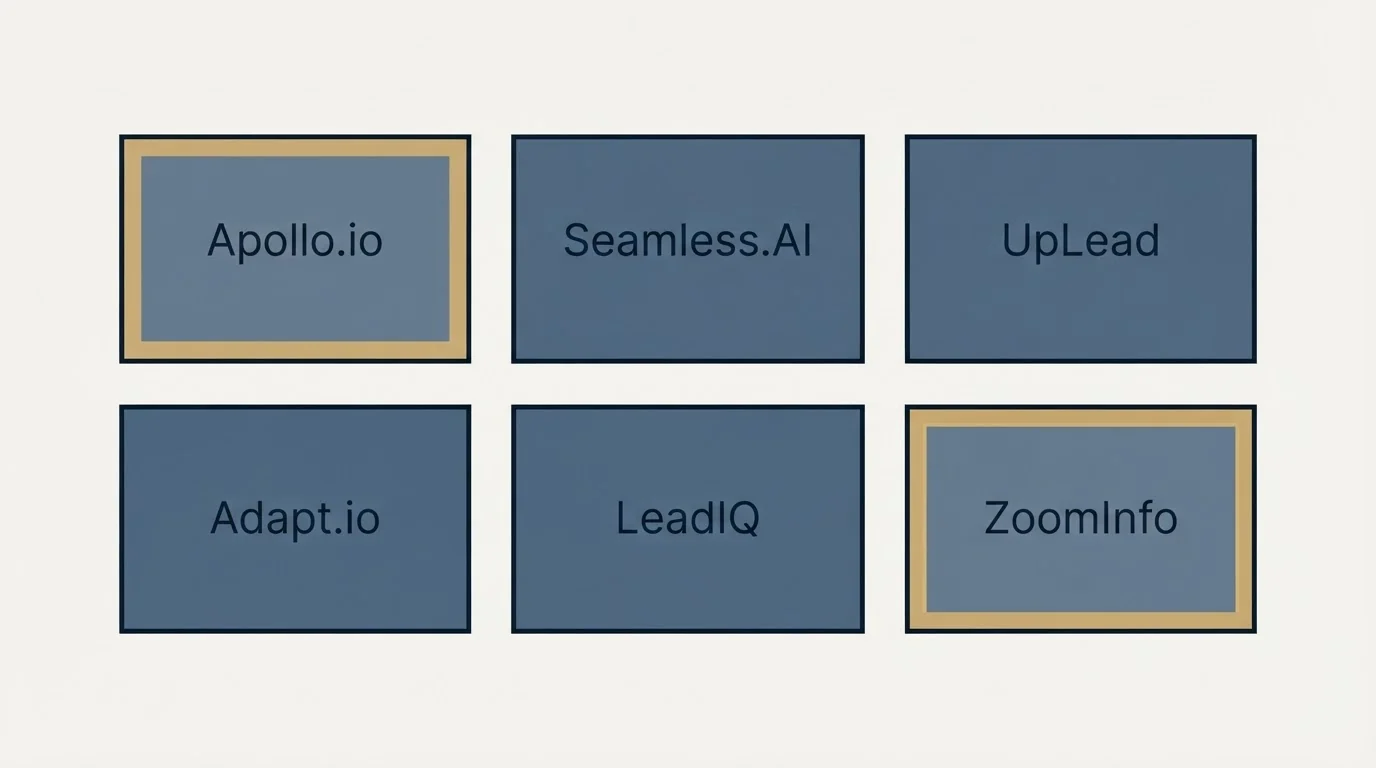 Schematic: Final Recommendation (Apollo.io, Seamless.AI, UpLead, Adapt.io)