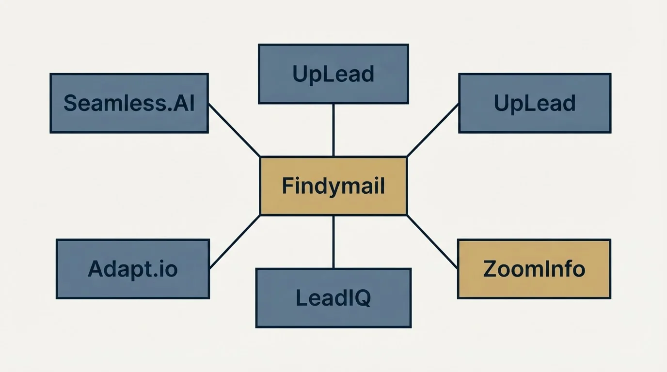 Schematic: Final Recommendation (Findymail, Seamless.AI, UpLead, Adapt.io)