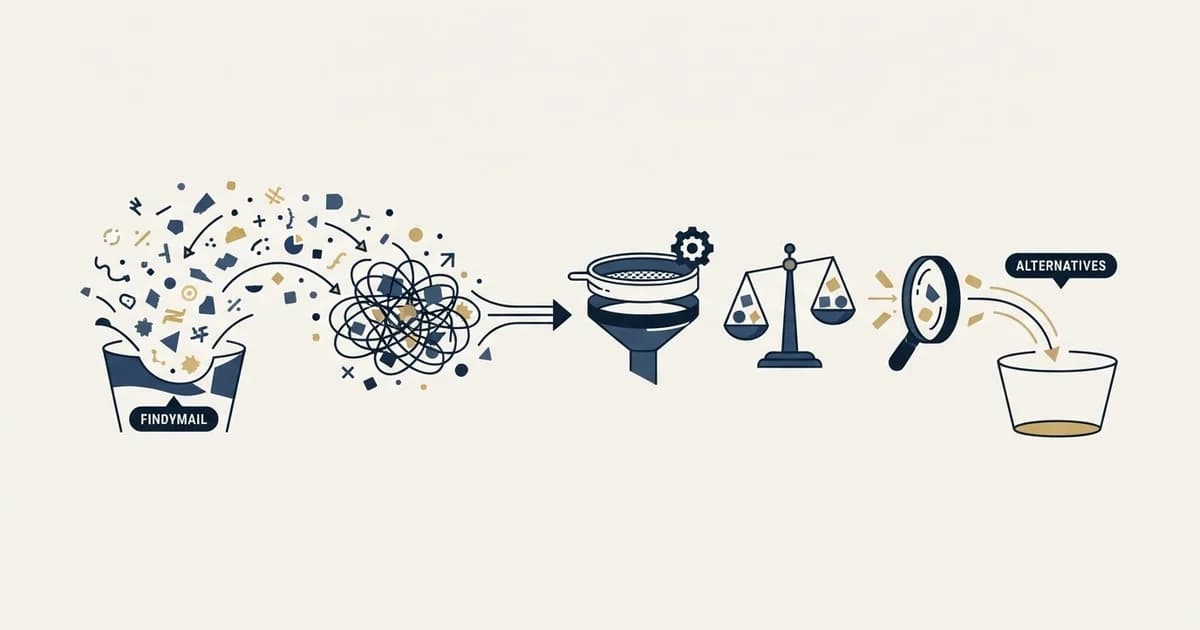 Editorial illustration for Best Findymail Alternatives in