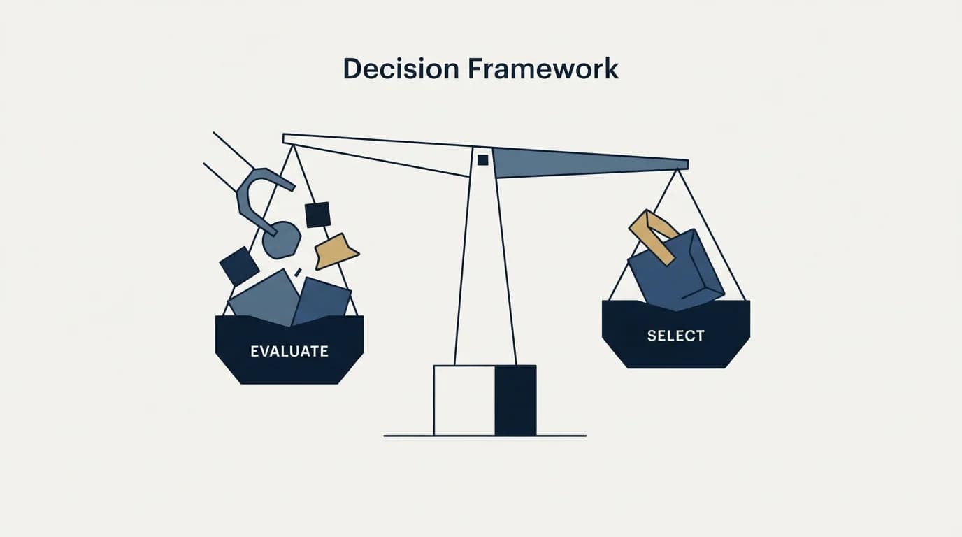 Section illustration: Decision Framework: Choose Your Alternative