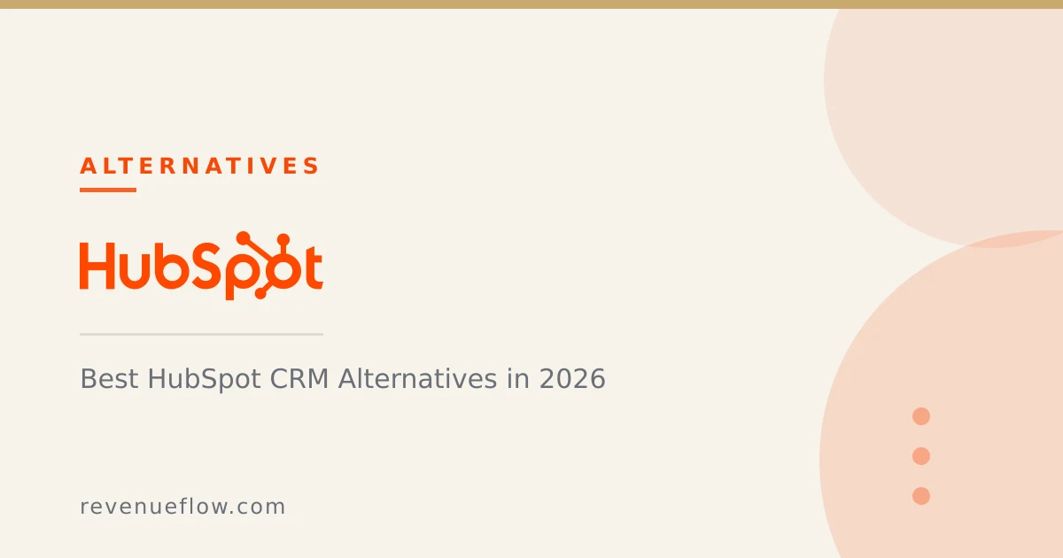 Branded cover: Best HubSpot CRM Alternatives in 2026