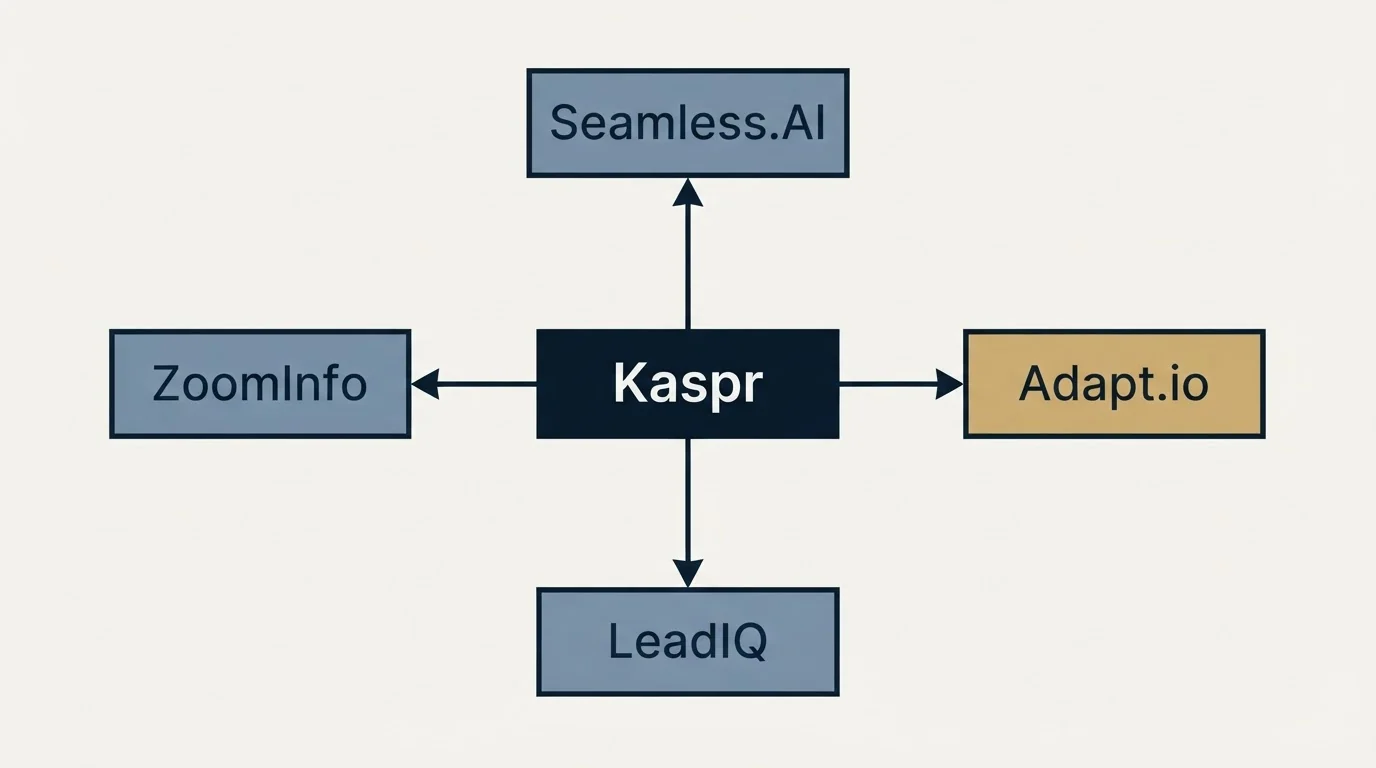 Schematic: Final Recommendation (Kaspr, Seamless.AI, UpLead, Adapt.io)