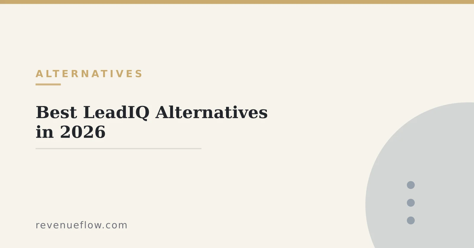 Branded cover: Best LeadIQ Alternatives in 2026