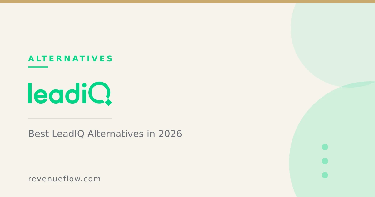 Branded cover: Best LeadIQ Alternatives in 2026