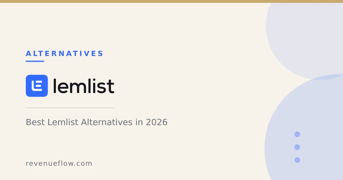 Branded cover: Best Lemlist Alternatives in 2026