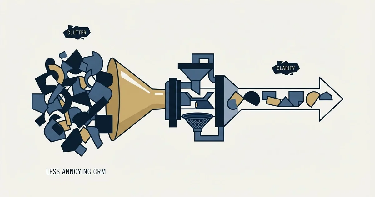 Editorial illustration for Best Less Annoying CRM Alternatives in