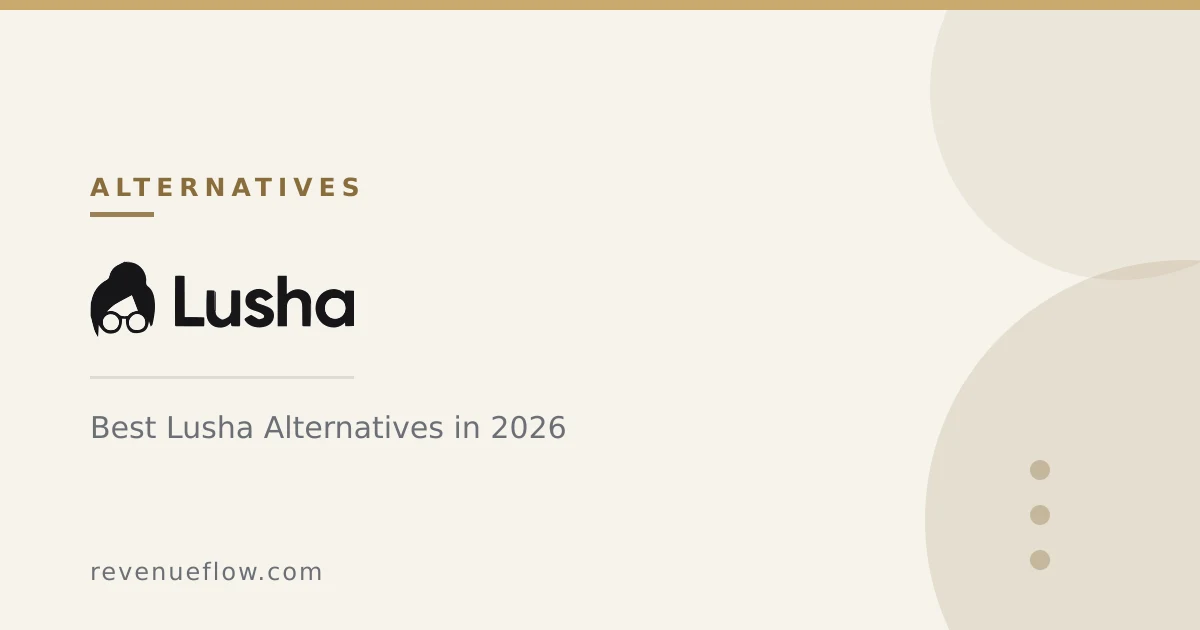 Branded cover: Best Lusha Alternatives in 2026