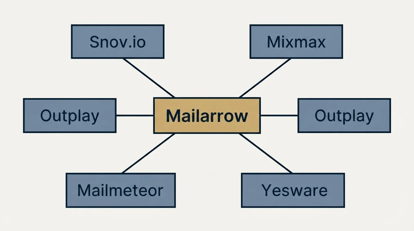 Schematic: Final Recommendation (Mailarrow, Snov.io, Mixmax, Outplay)