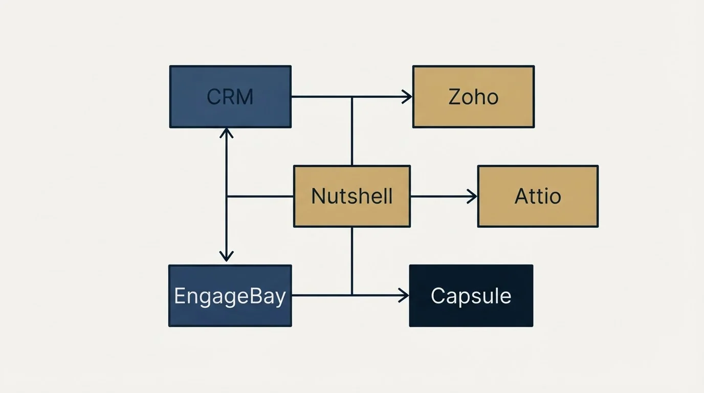 Schematic: Final Recommendation (Nutshell, CRM, Zoho, Attio)
