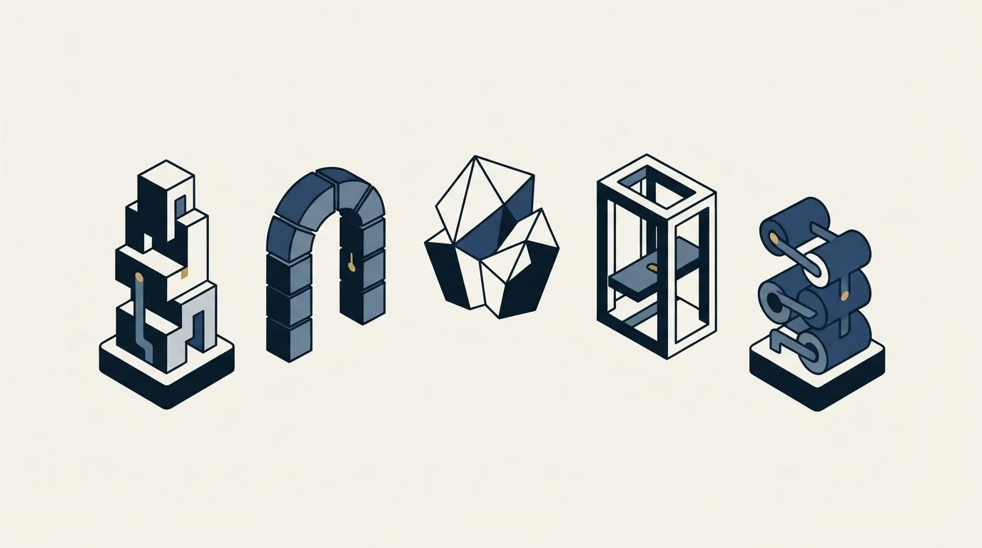 Section illustration: The five products, from their own pages