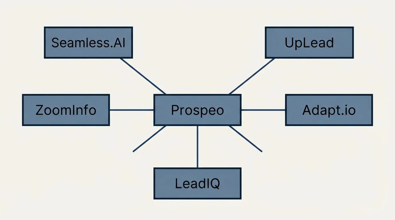 Schematic: Final Recommendation (Prospeo, Seamless.AI, UpLead, Adapt.io)