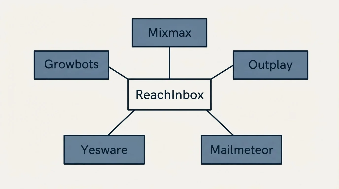 Schematic: Final Recommendation (ReachInbox, Mixmax, Outplay, Mailmeteor)