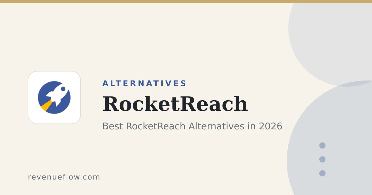 Branded cover: Best RocketReach Alternatives in 2026