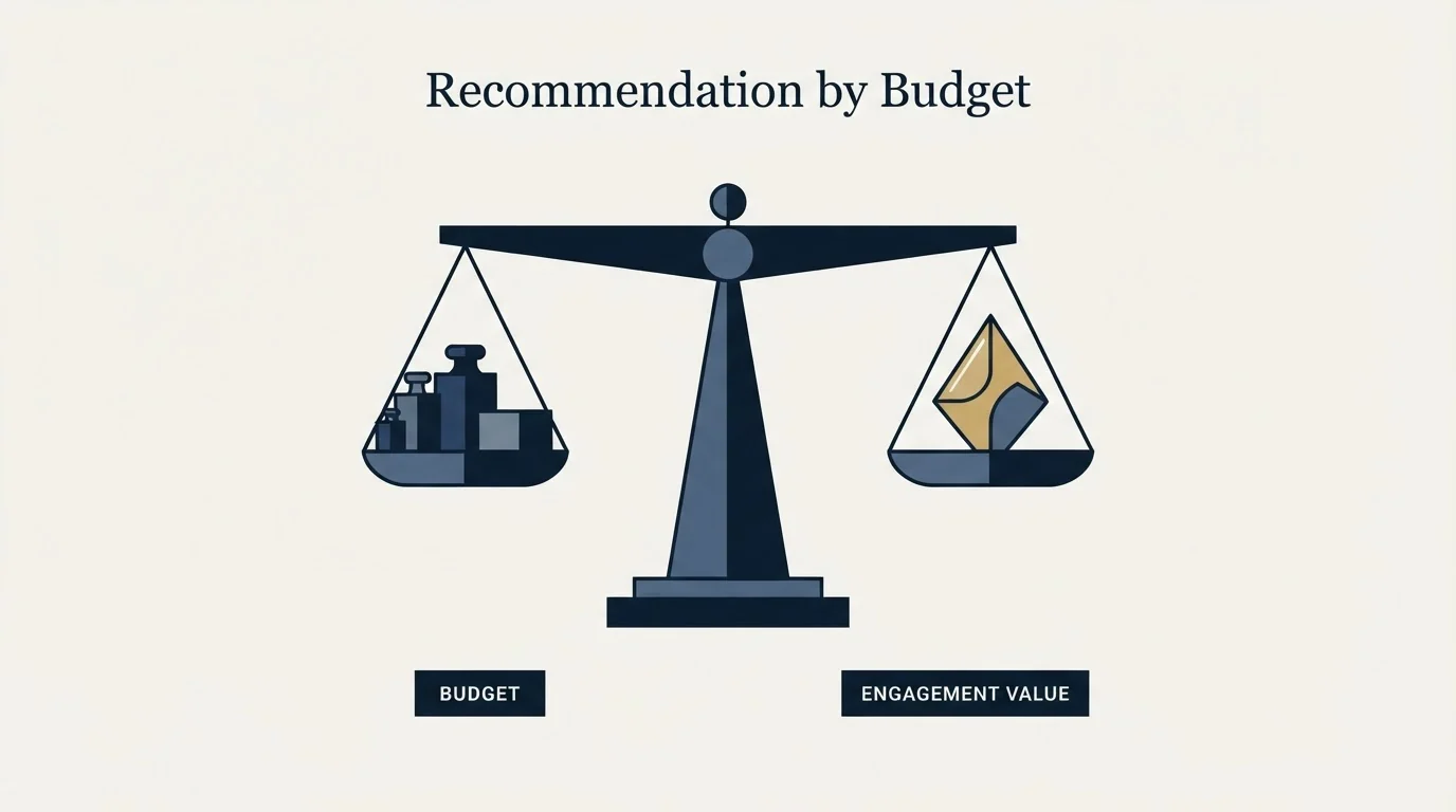 Section illustration: Recommendation by Budget