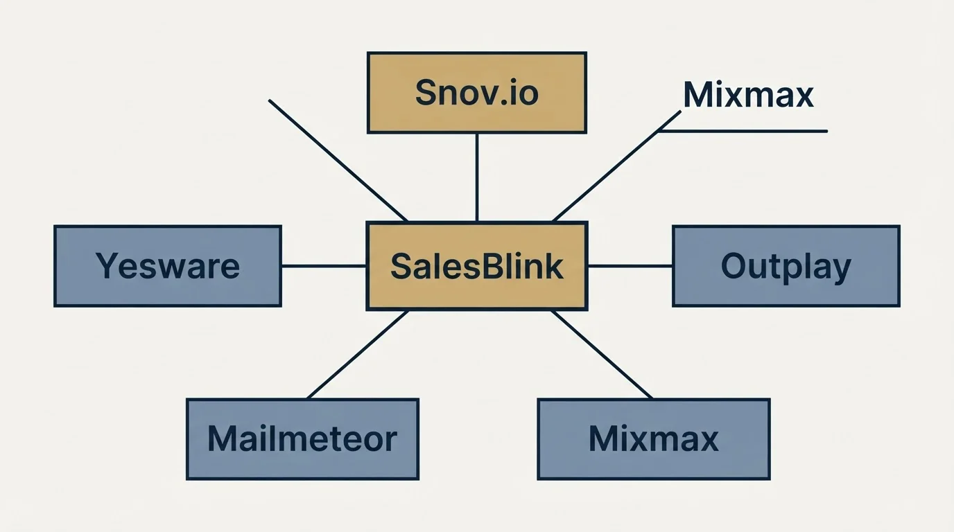 Schematic: Final Recommendation (SalesBlink, Snov.io, Mixmax, Outplay)