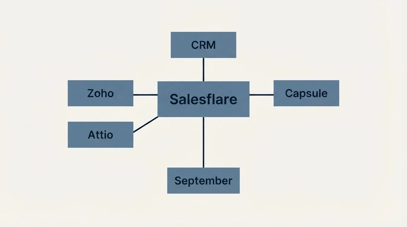 Schematic: Final Recommendation (Salesflare, CRM, Zoho, Attio)