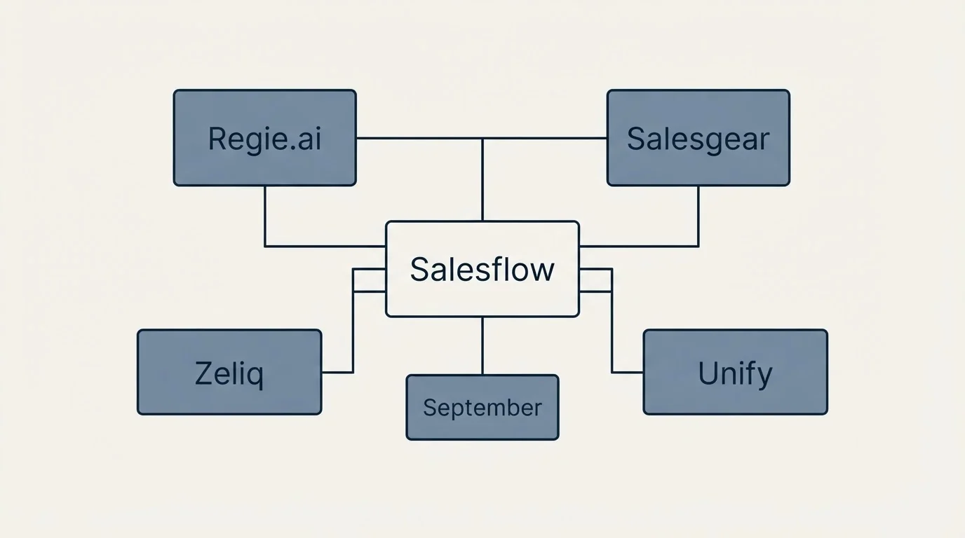 Schematic: Final Recommendation (Salesflow, Regie.ai, Salesgear, Zeliq)