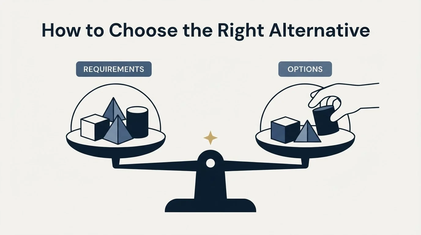Section illustration: How to Choose the Right Alternative